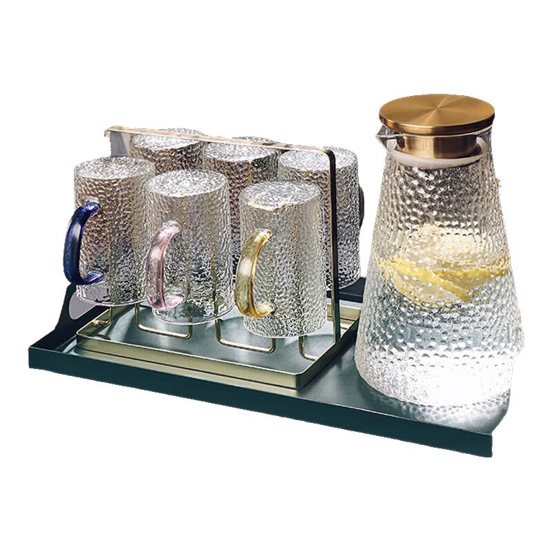 

Japanese Style Hammered Glass Cups with Handle