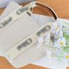 Celebrity Straw Woven Tote: Ruční košík s uchy s písmeny, taška přes rameno z bavlněného lana pro ženy