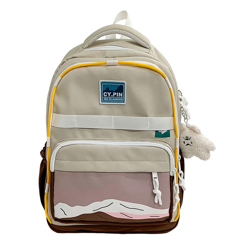 Backpack Girls Large Capacity Student School Bag New High School Student Simple Casual Backpack