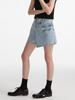 Asymmetric Denim Shorts Skirt for Women High Waist Package Hip A-line Jeans Skirt Blue Casual Female Clothing