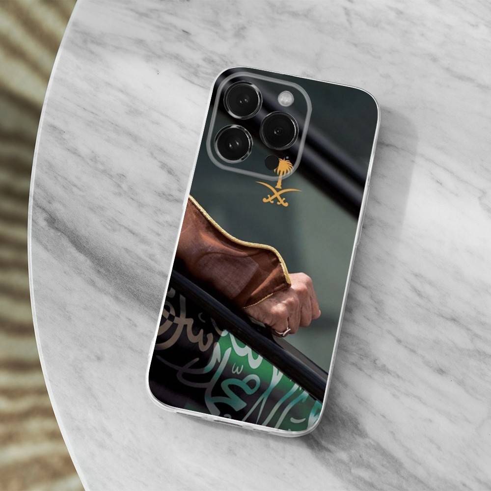 S-salman Saudi Arabia Phone Case For iPhone Max,Plus,11,14,13,XR,SE,12,15,Pro,17,16,X,XS,Mini Transparent Soft Cover