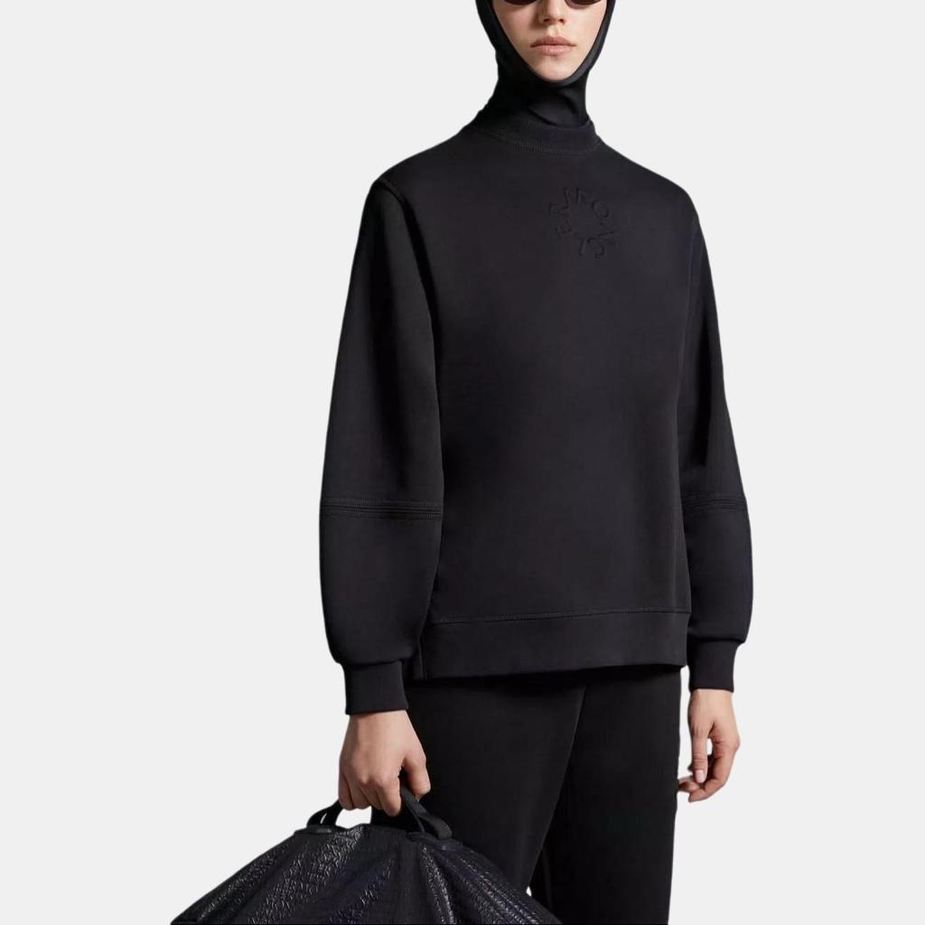 Moncler Logo Embossed Crewneck Sweatshirt Women's J10938G00006809KR999