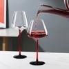 Large Capacity Red Wine Glasses High Wine Glass Set Home High Value Crystal Glass Burgundy Wine Glass High Bar Barware