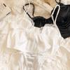 Summer Women Lingerie Set French Sexy Lace Ultra Thin Bra Set Silk Fabric Comfort Adjustable Strap Bralette Thongs Underwear Set
