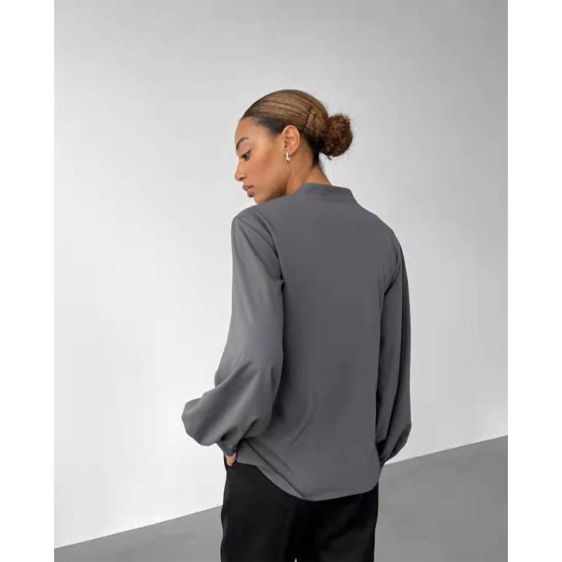 Blusas mujer de moda 2022 літо Топ жіночі жіночі сорочки Жіноча зелена біла сорочка Блузки топи Довгий рукав Шикарна жіноча блузка