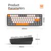K68 Gaming Keyboard 2.4G 68 Keys Wireless Mechanical Keyboard for Desktop Laptop