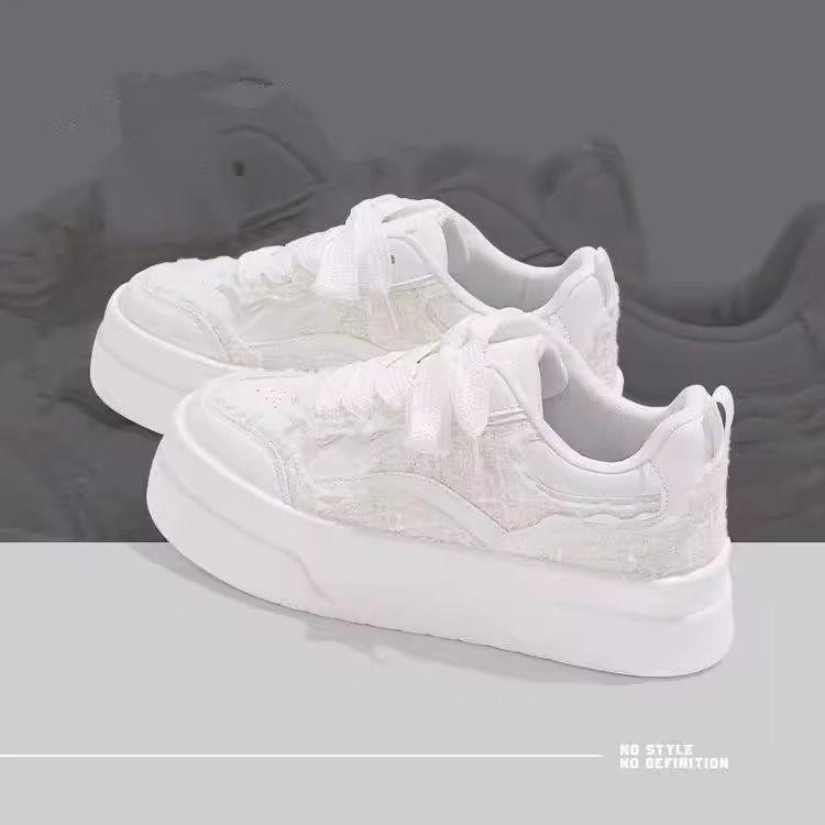 Xiaoxiangfeng platform casual shoes new spring and summer sports shoes student board shoes 35 белый