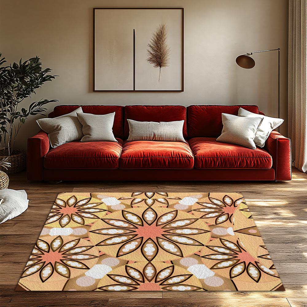 Fluffy Area Rugs Non Slip Washable Indoor Outdoor Carpet Modern Abstract Geometric Pattern Home Decor Living Room Bedroom Floor