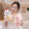 25/35/45cm Embrace Dog Pig Chicken Plush Stuffed Animal Anxiety Stress Relief Home Decor Throw Pillow Ultra Charming Kids Gift