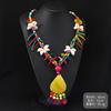 Bohemian Colored Coconut Shell Necklace Holiday Style Long Wooden Handmade Sweater Chain Women's Accessories