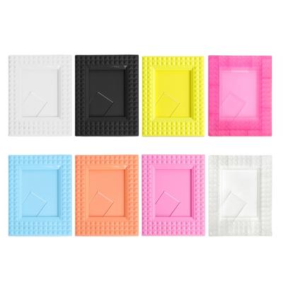 Portable Acrylic Photo Frame Photo Holder 3" Desktop Decoration Stand for Photos