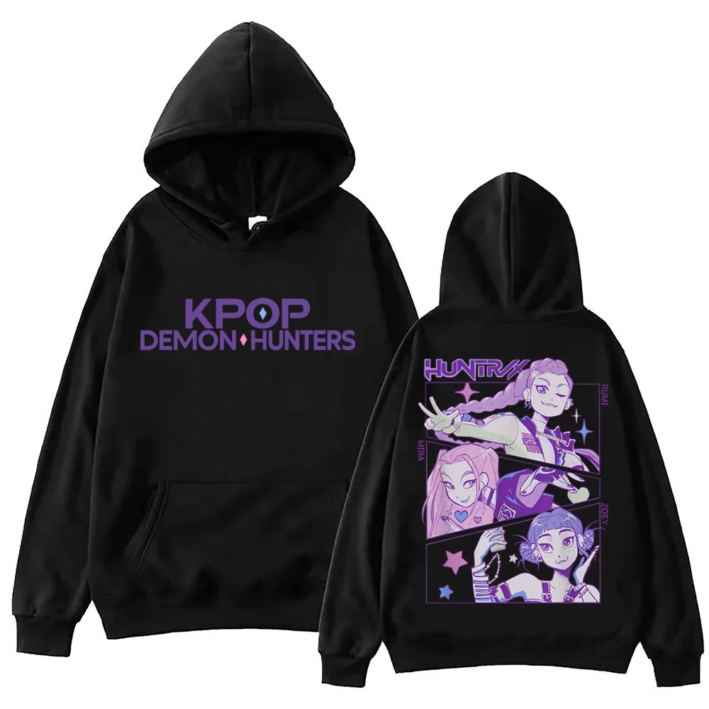 

Kpop Demon Hunters 2025 Hot Anime Hoodie Harajuku Hip Hop Pullover Tops Sweatshirt Gift 3XL