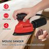 Detail Sander 130W 1.1A Powerful Motor 12000RPM Electric Sander with 12PCS Sandpapers Dust Bag Soft