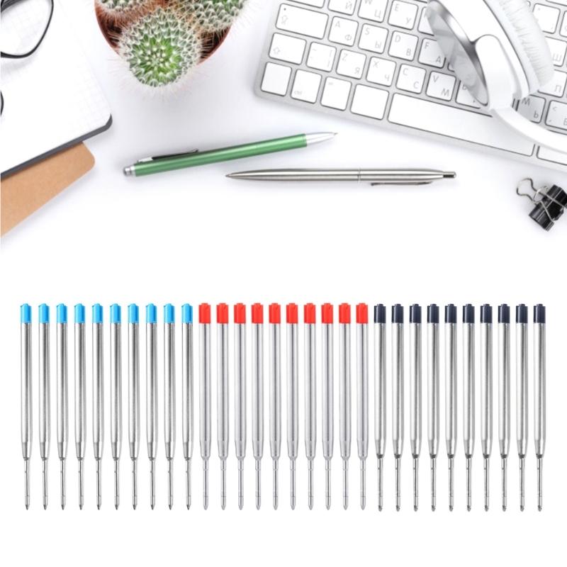 10Pcs Ball Points Pens Refills Metal Ballpoint Pen Refills, Replaceable Refills