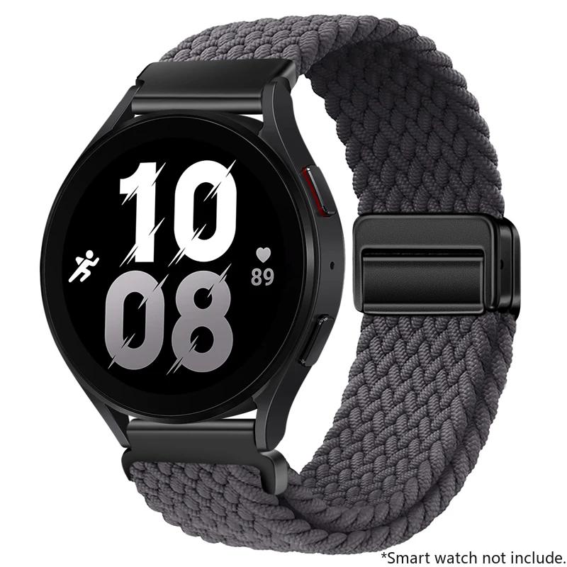 22mm 20mm Nylon Buckle Strap for Huawei Watch GT5 4 3 2 46mm/4Pro 3Pro Bracelet for Samsung Watch7/6/5/4/Classic Adjustable Belt