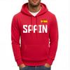 Spain Letter National Flag Printing Hoodies Male Pocket Casual Streetwear Autumn Hip Hop Man Pullover Fleece Comfortable Hoody