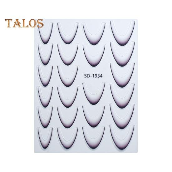 

1/12 шт. французских наклеек для ногтей 12 цветов, ультратонкие градиентные линии, самоклеящиеся простые наклейки для ногтей для элегантного французского маникюра J