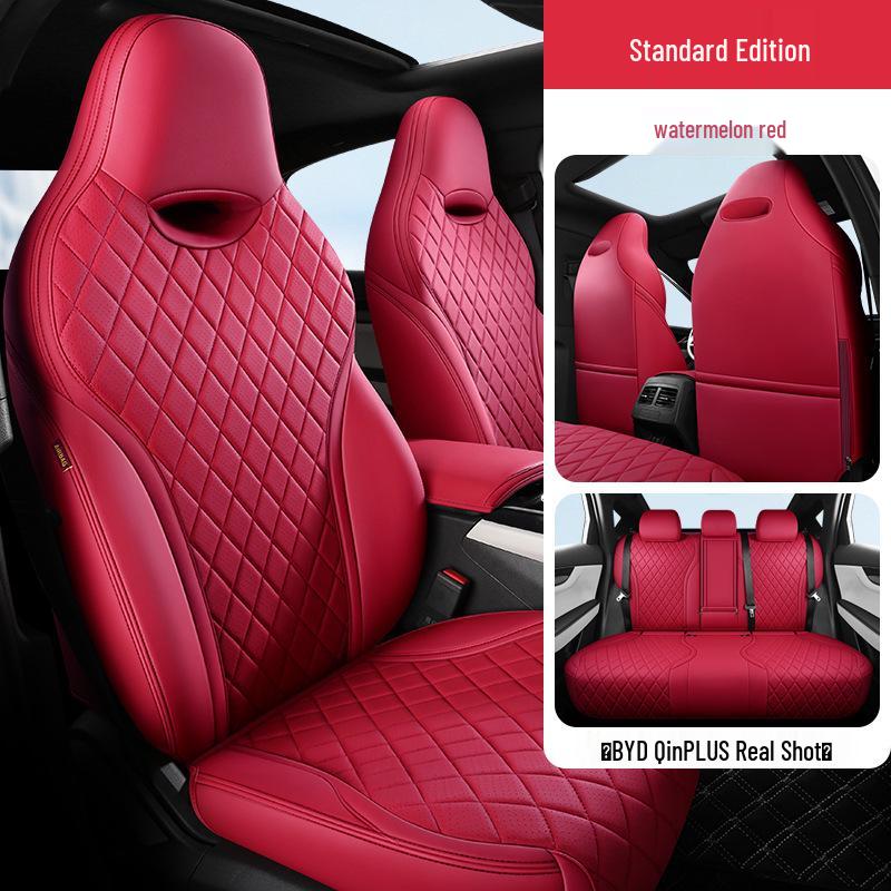 BYD Qin PLUS Sedan Leather Seat Cover: 5-Seat, All-Season, Full Coverage