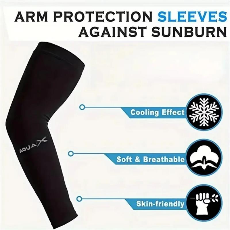 1/3 Pair Long Protect Arm Cover UV Protection Protector Cover Ice Silk Summer Sunscreen Outdoor Sports Arm Sleeves for Men Women