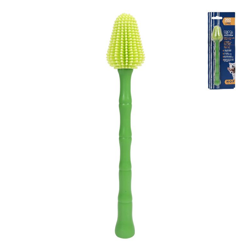 Pet Oral Care Set: Cat Toothbrush Kit with Small Head & Finger Brush - High-Density Bristles