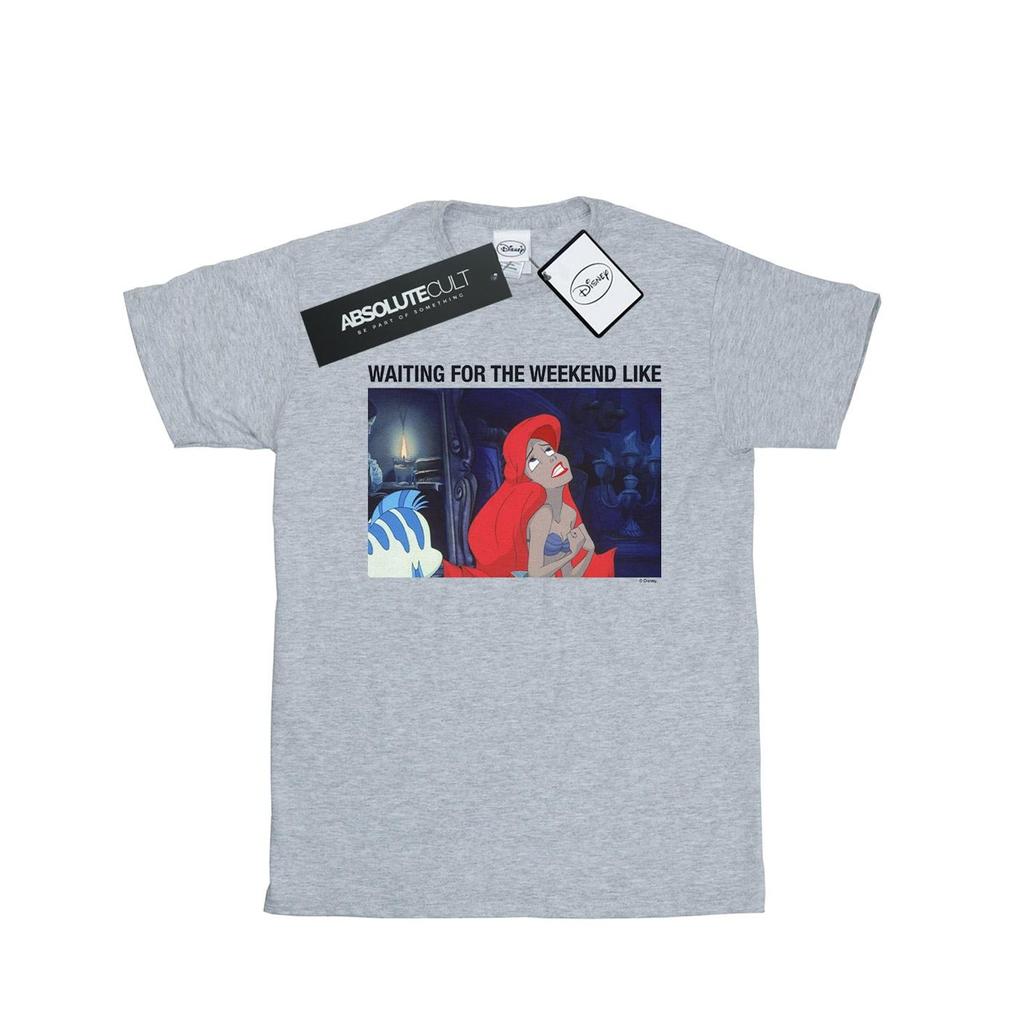 Disney Girls The Little Mermaid Waiting For The Weekend Cotton T-Shirt