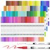 12-120 Colors Markers Set Dual Tip Brush Pen Fine Tip Painting Watercolor Art Marker Pens for Manga Art Drawing Supplies