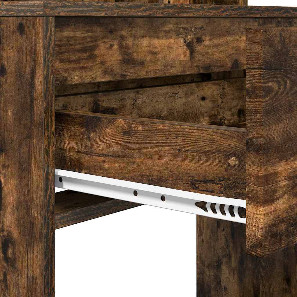 Bedroom Dressing Table Smoked Oak 80 x 39.6 x 135 cm
