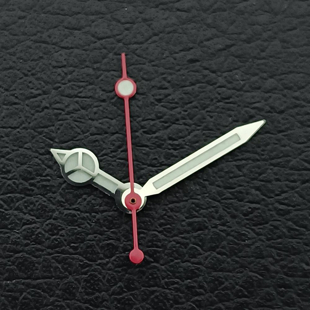 Uhrzeiger C3/bgw9 Blau Grün Leuchtend passend für NH-35-36 Uhrwerk Mechanische Armbanduhr Zubehör Silber Gold Roségold Schwarz