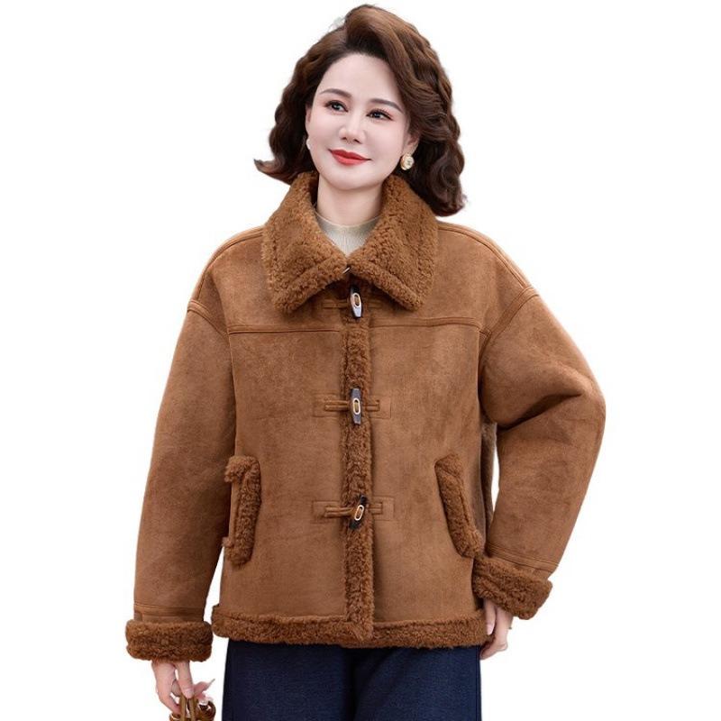 

Женское свободное пальто, легкий женский топ с меховой отделкой, элегантное, удобное и теплое короткое пальто 5XL