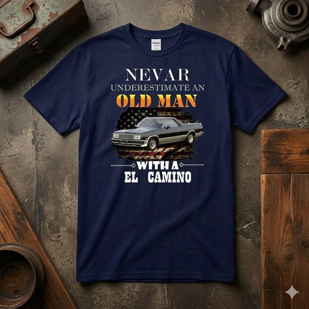 1978-87 Chevy El Camino T-Shirt Car Lover Gift Graphic Tee M