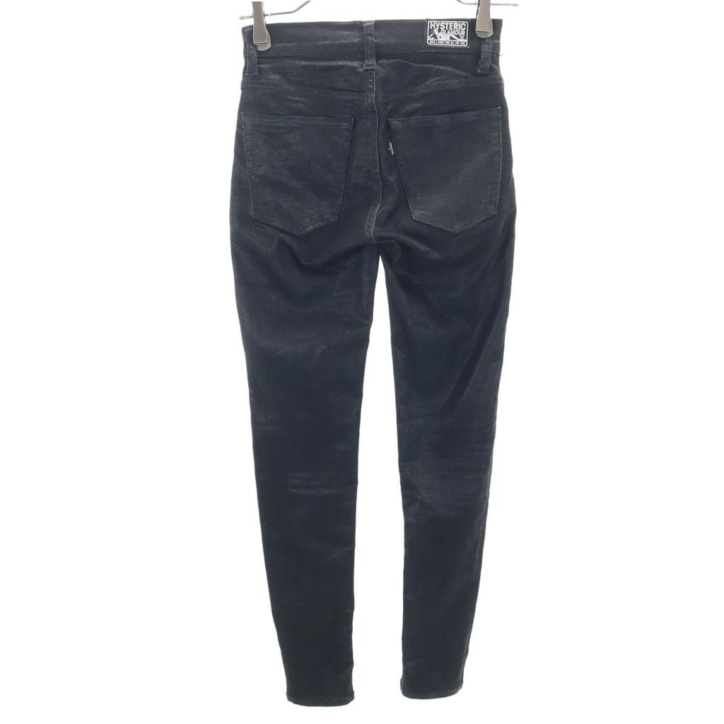 HYSTERIC GLAMOUR made in Japan stretch Slim pants w23 Black series Women Used