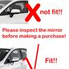 For Honda CIVIC 2012 2013 2014 Car Rearview Side Mirror Cover Wing Cap Exterior Sticker Rear View Case Trim Carbon Fiber Black