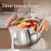Chuidahuang 304 Stainless Steel Anti-Overflow Stockpot with Steamer