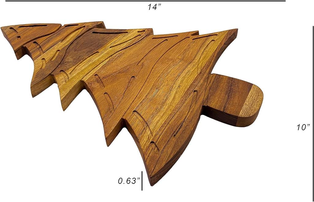 Organic Acacia Wood Chopping Cutting Butcher Block Board for Kitchen, Cheese, Meat, Vegetables, Fruit and Salad