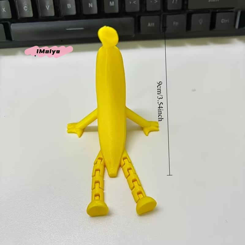 M-3D Printed Fruit And Vegetable Figurines With Movable Joints Lemon Banana Design Ornaments Desk Decorations Home Decor