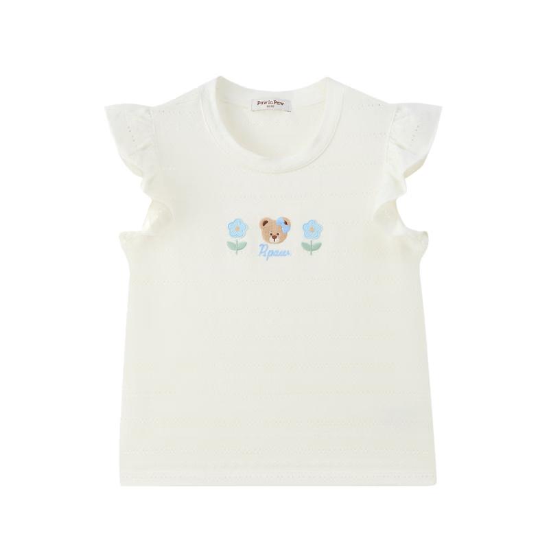 

PawinPaw Girls Cartoon Bear Flutter Sleeve T-Shirt 160