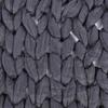 Knitted Chunky Plush Sofa BLANKET Warm Soft Super Big Bulky (Grey 60 * 60cm / 23.6 * 23.6in)