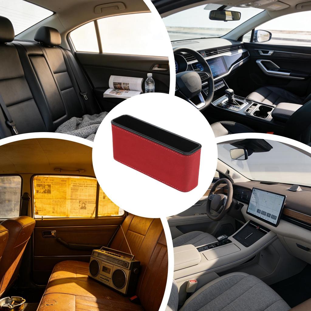 Car Organizer Back Seat Adhesive Space-Saving Small Car Back Seat Organizer Seat Side Storage For SUV RV Truck Sedan Automotive