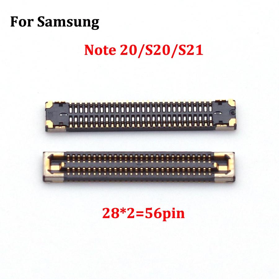 10pcs For Samsung S10 NOTE10 20 S21 S22 S23 A30S A40 A12 A50 A60 A02S A10S A14 LCD Display Screen Flex FPC Connector On Board