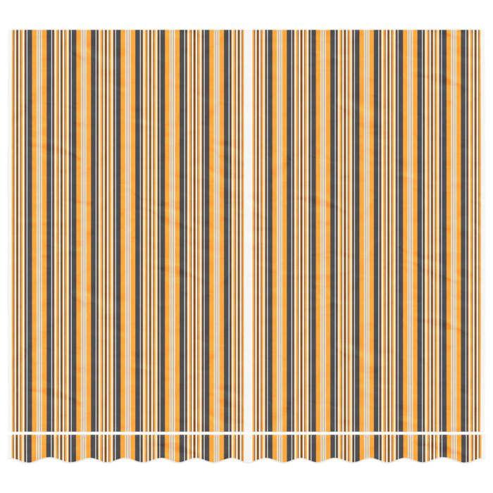 VidaXL Tissu de remplacement pour auvent rayures multicolores 3x2,5 m, dessus d'auvent de remplacement, parasol de terrasse 367734