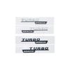 Emblema 3D ABS con letras negras brillantes A35 A45 A45S Turbo 4matic para Mercedes Benz AMG, guardabarros trasero para maletero W176 W177, pegatina con logotipo