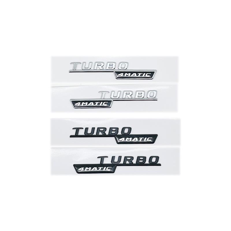 Emblema 3D ABS con letras negras brillantes A35 A45 A45S Turbo 4matic para Mercedes Benz AMG, guardabarros trasero para maletero W176 W177, pegatina con logotipo