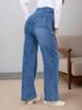 European-American Style High Waist Slim Maternity Pants: Versatile Straight-Leg Jeans for Pregnant Women