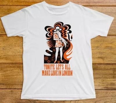 Tonite Lets All Make Love In London T Shirt 586 Film 60s Pink Floyd Stones Music