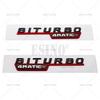 2 x 3D Biturbo 4Matic 4Matic+ Car Trunk ABS Emblem Rear Body Tailgate Fender Adhesive Badge for Mercedes Benz 2014 - 2016 QV2