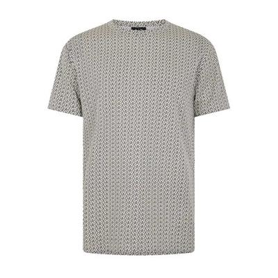 Armani Exchange Mens All-Over Print Crew Neck T-Shirt