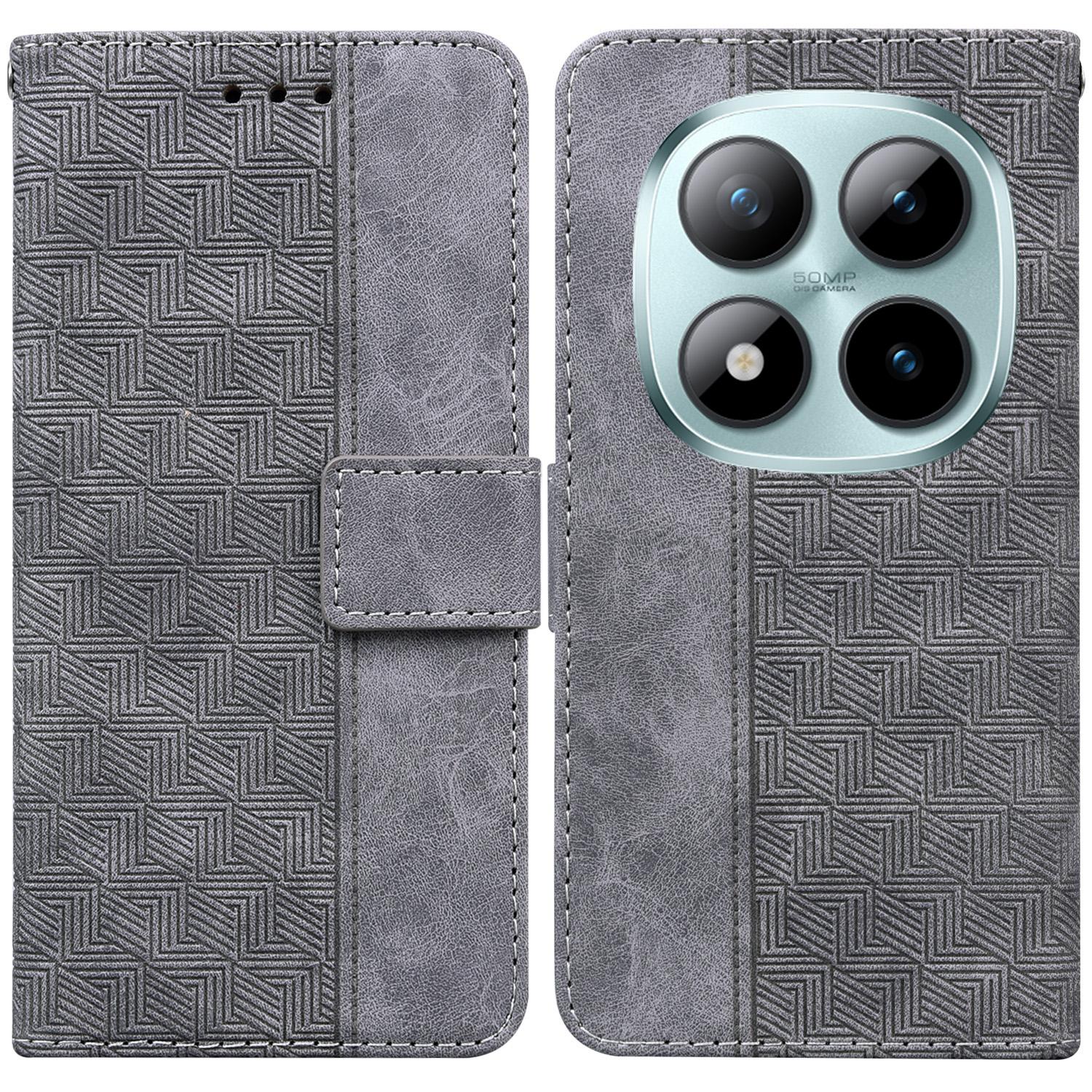 

Для Xiaomi Redmi Note 15 Pro 5G (Глобальний) Чохол Геометричний візерунок Шкіряний гаманець Чохол для телефону з ремінцем на зап ясті