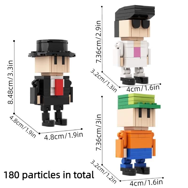 

Gobricks Moc Falling Battle Building Blocks Set Diy Creative Game Accessories Small Particle Assembly Toy For Teens