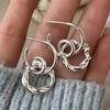 925 Sterling Silver Vintage Earrings For Women Trendy Simple Round Twist Earring Jewelry Prevent Allergy Party Accessories Gift