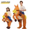 Inflatable Horse Costume Adults Kids Halloween Parade Cosplay Ride-on Animal Outfit